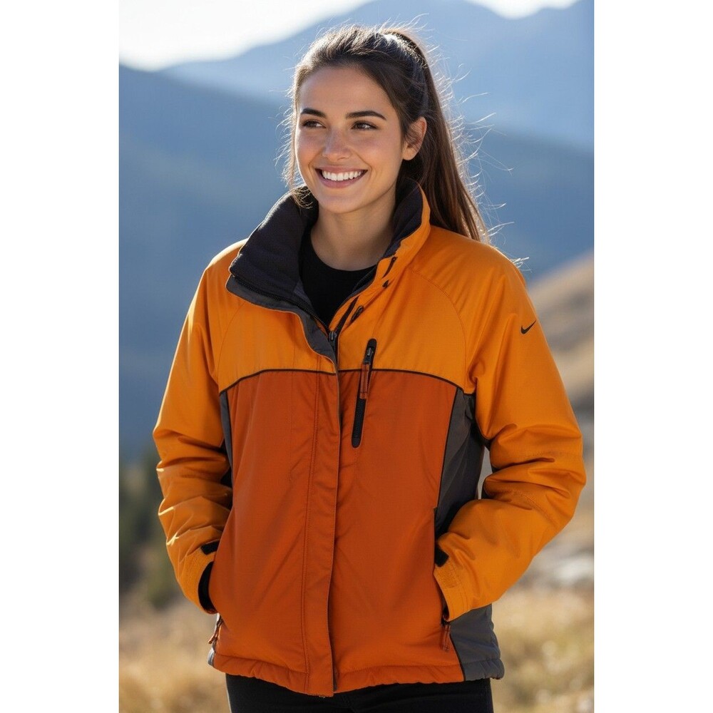 Vintage Nike Womens Ski /Snowboard Jacket Orange Gray Size M (8-10) Gorpcore